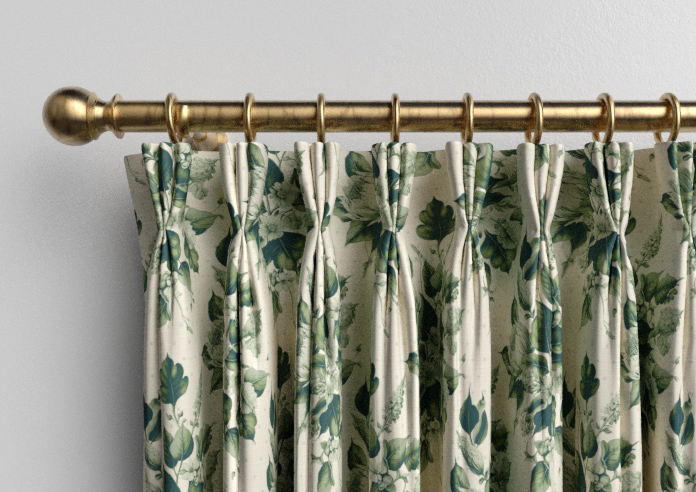 Pensford, Penn Bouquet Barbing Green - Made to Measure Curtains - Image 11